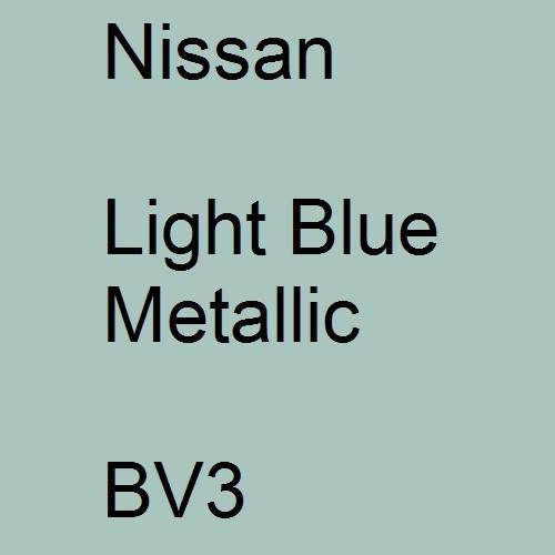 Nissan, Light Blue Metallic, BV3.